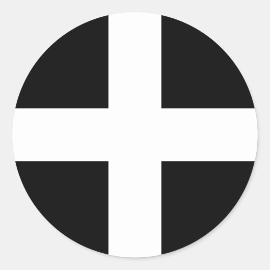 Cornwall (Cornwall) (Landkreis von England, Verein Runder Aufkleber (Vorderseite)