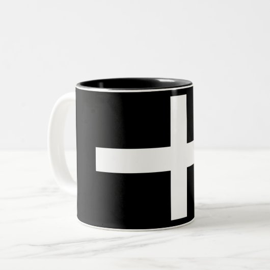 Cornwall (Cornwall) (Landkreis von England, Verein Zweifarbige Tasse (Vorderseite Links)