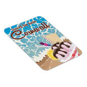 Cornwall Eis Cartoon Reiseplakat Magnet (Rechte Seite)