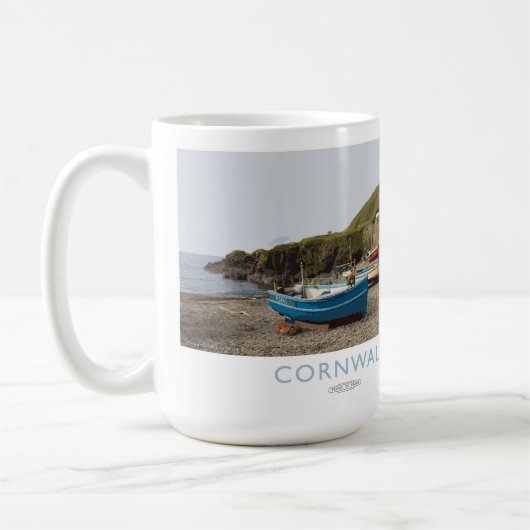 Cornwall-Eisenbahn-Plakat Kaffeetasse (Links)