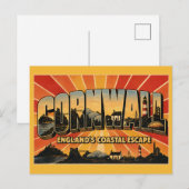 Cornwall England Küstenflucht Postkarte (Vorne/Hinten)