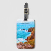 Cornwall England UK Küstenlandschaft Gepäckanhänger (Vorderseite Vertikal)