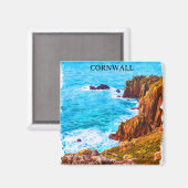 Cornwall England UK Küstenlandschaft Magnet (Vorderseite/Rückseite)