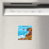 Cornwall England UK Küstenlandschaft Magnet (In Situ (Geschirrspüler))