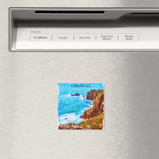 Cornwall England UK Küstenlandschaft Magnet (In Situ (Geschirrspüler))