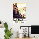 Cornwall England Vintage Travel Poster (Heimbüro)