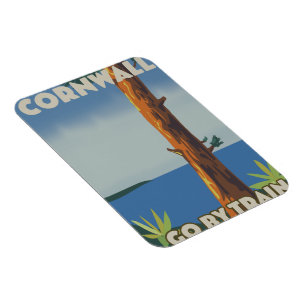 Cornwall fahren mit dem Zug Magnet