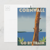 Cornwall fahren mit dem Zug Postkarte (Vorne/Hinten)