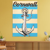 Cornwall Fishing Anchor Reiseplakat Leinwanddruck (Insitu (Wohnzimmer))