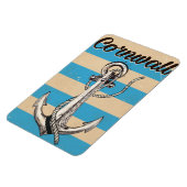 Cornwall Fishing Anchor Reiseplakat Magnet (Linke Seite)