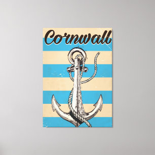 Cornwall Fishing Anchor Reiseposter Leinwanddruck