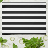 Cornwall flag stripes black white line pattern sym geschirrtuch (Gefaltet)