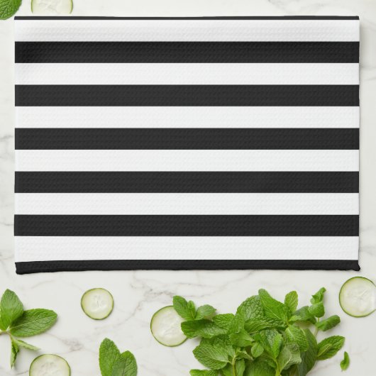 Cornwall flag stripes black white line pattern sym geschirrtuch (Gefaltet)