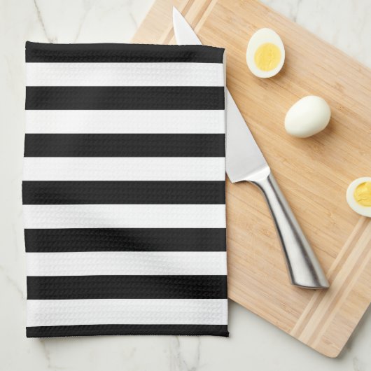 Cornwall flag stripes black white line pattern sym geschirrtuch (Viertel Falte)