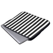 Cornwall flag stripes black white line pattern sym laptopschutzhülle (Vorne Knopf)