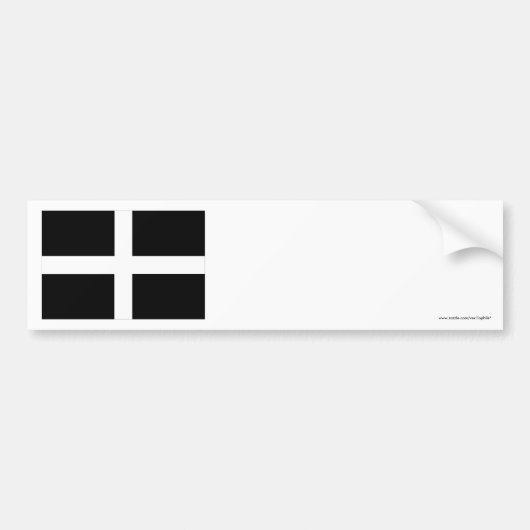 Cornwall-Flagge Autoaufkleber (Vorne)