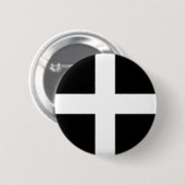 Cornwall-Flagge Button (Vorne & Hinten)