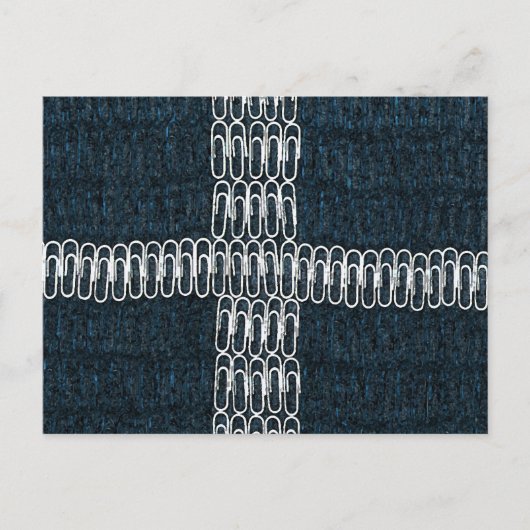 Cornwall-Flagge für Paperclips Postkarte (Vorderseite)