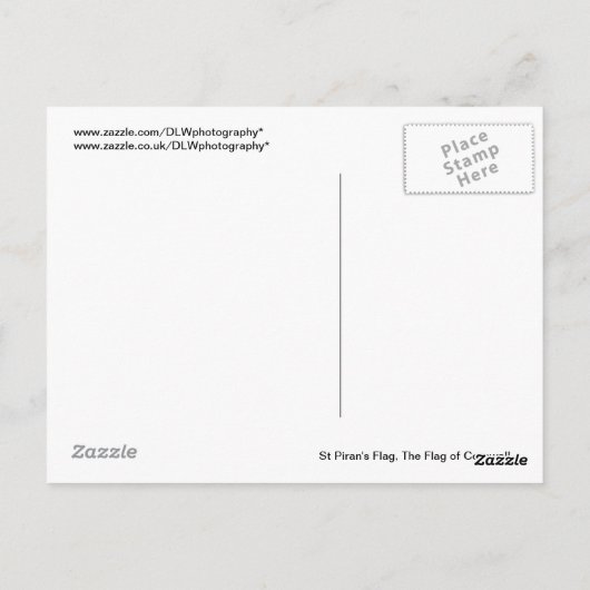 Cornwall-Flagge (Kernow) Postkarte (Rückseite)