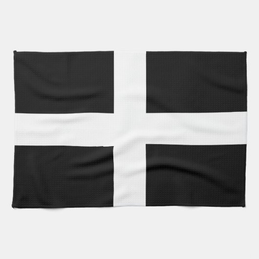 Cornwall-Flagge Küchentuch (Horizontal)