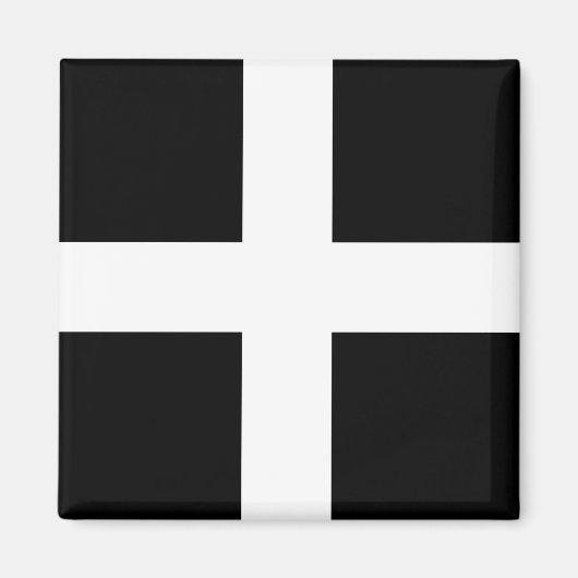 Cornwall-Flagge Magnet (Vorne)