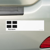Cornwall-Flagge mit Namen in kornischem Autoaufkleber (Auf Auto)