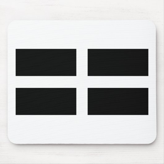 Cornwall-Flagge Mousepad (Vorne)