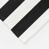 Cornwall-Flagge Streifen schwarz weiß Linie Muster Fleecedecke (Ecke)
