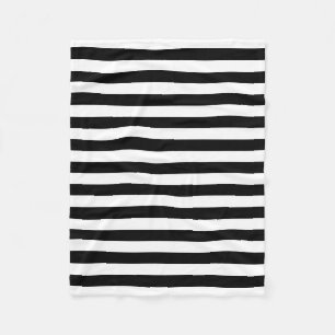 Cornwall-Flagge Streifen schwarz weiß Linie Muster Fleecedecke