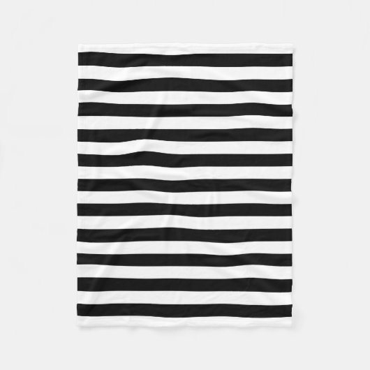 Cornwall-Flagge Streifen schwarz weiß Linie Muster Fleecedecke (Vorderseite)