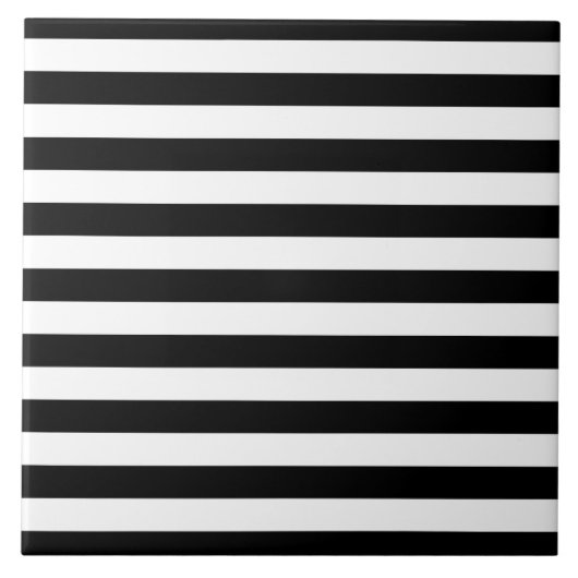 Cornwall-Flagge Streifen schwarz weiß Linie Muster Fliese (Vorderseite)