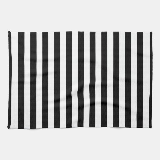 Cornwall-Flagge Streifen schwarz weiß Linie Muster Geschirrtuch (Horizontal)