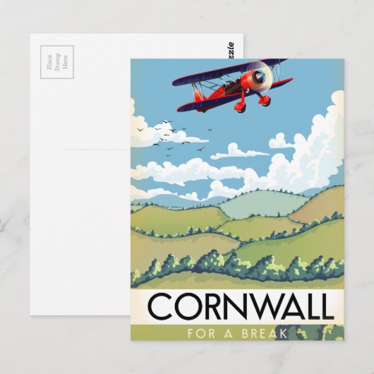 Cornwall für einen Urlaub Postkarte (Vorne/Hinten)