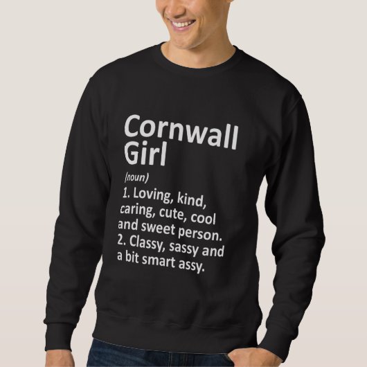 Cornwall Girl Pa Pennsylvania Funny City Zuhause R Sweatshirt (Vorderseite)