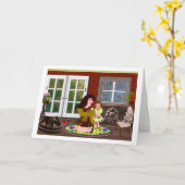 Cornwall Haus LeeMarie kreatives Design Karte (Gelbe Blume)