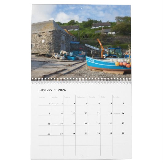Cornwall Kalender (Feb 2026)