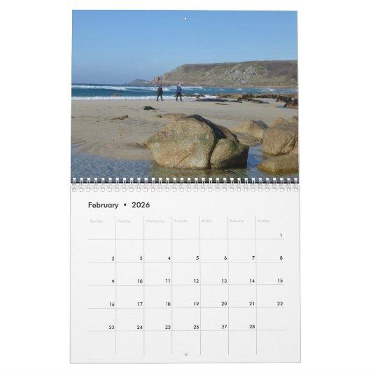 Cornwall-Kalender 2025 Kalender (Feb 2026)