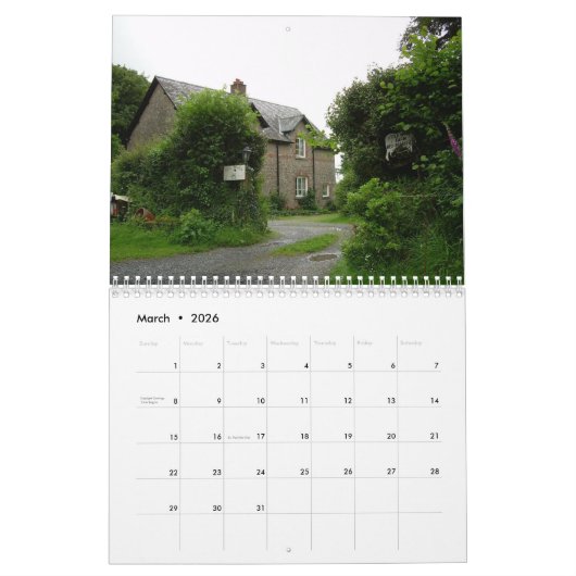 Cornwall-Kalender Kalender (Mär 2026)
