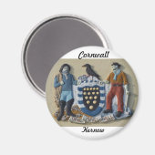 Cornwall Kernow Kühlschrankmagnet Arms (Vorderseite/Rückseite)