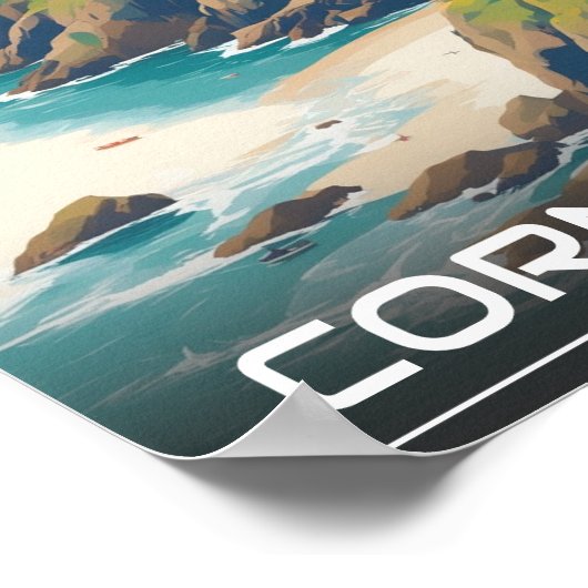 Cornwall Landkreis England Cornwall Küste Poster (Ecke)