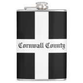 Cornwall Landkreis Flag Flachmann (Vorderseite)