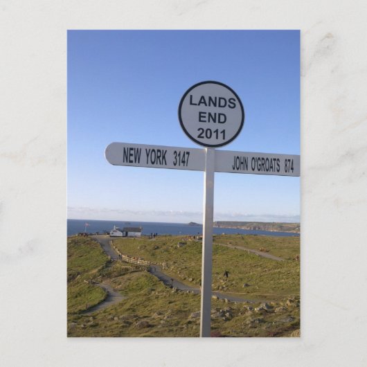 Cornwall Lands End Postkarte (Vorderseite)
