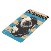 Cornwall Nautic Reiseplakat Magnet (Linke Seite)