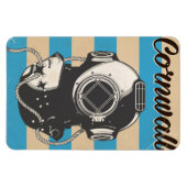 Cornwall Nautic Reiseplakat Magnet (Horizontal)