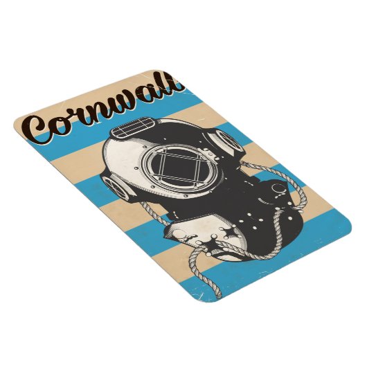 Cornwall Nautic Reiseplakat Magnet (Rechte Seite)