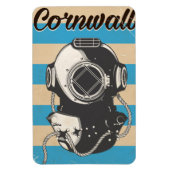 Cornwall Nautic Reiseplakat Magnet (Vertikal)
