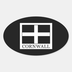 Cornwall Ovaler Aufkleber