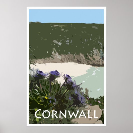 CORNWALL Poster im Vintage-Stil (Vorne)