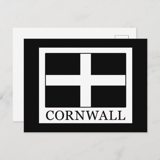 Cornwall Postkarte (Vorne/Hinten)