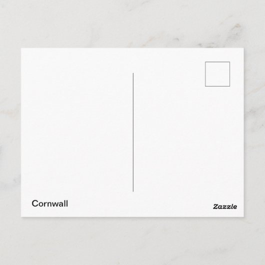 Cornwall Postkarte (Rückseite)